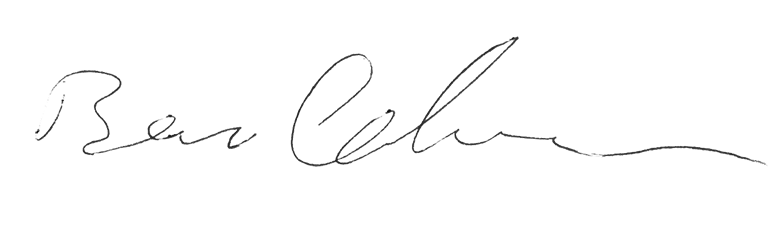 ben coleman signature